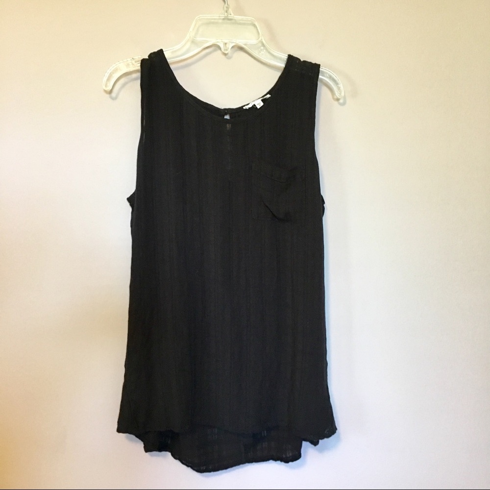 Pleione woven jacquard pocket tank